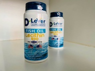 D‘LeVer Fish Oil Lecithin 500 ดีลีเวอร์ น้ำมันปลา x เลซิติน ขนาด 30 แคปซูล