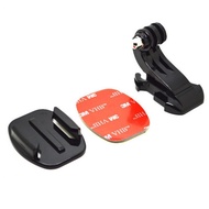 Flat Mount Kit for GoPro J-Hook Buckle Mount + Flat Adhesive Basic Mount