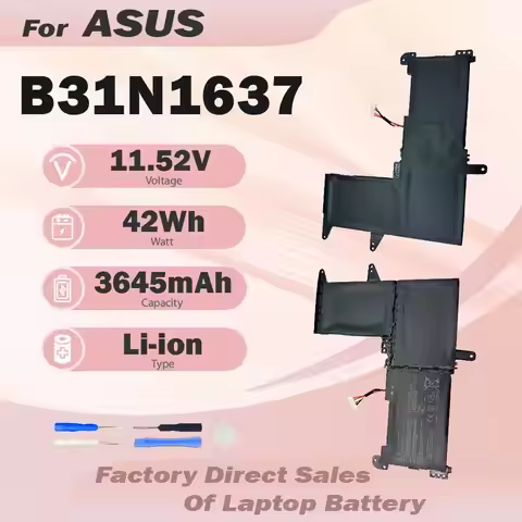 C31N1637 B31N1637 New Battery For Laptop ASUS VivoBook X510 X510U X510UQ X510UA X510UAR X510UF S15 S
