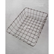 Ruck rack bike basket standard half polish silver stainless steel 304 handmade