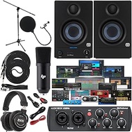 Presonus AudioBox 96 Audio Interface (May Vary Blue or Black) Full Studio Bundle with Studio One Art