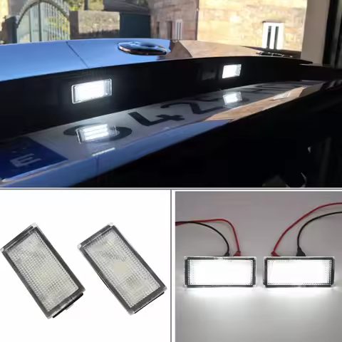 Malcayang Super Bright 12V Canbus For BMW E66 E65 7-Series 735i 2006 2007 2008 White LED Number Lice