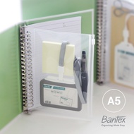 Bantex Zipper Pocket Ziplock Storage Binder A5 20 Ring A5 File