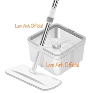 [Mẫu mới 2023 cao cấp] Bộ cây lau nhà tách nước bẩn chính hãng Mysuta bộ vuông màu ghi trắng hàng ca