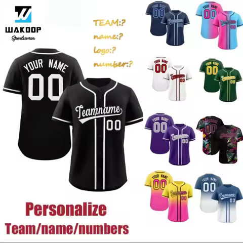 Men Baseball Jersey Women jersey baseball Custom Team Shirt Print Person Name Number Stripe Hip Hop 