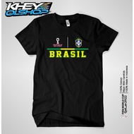 2022 World Cup T-Shirt Brazil Fans Distro T-Shirt Brazil/ Fifa World Cup Qatar 2022 World Cup T-Shir