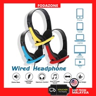 Foda Gaming Headphone Wired Microphone Bass 3.5mm Jack Noise Cancelling Microphone Broadcast Live S-