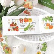 【晝夜,廚房與愛】PET水果蔬菜手帳貼紙 拼貼裝飾貼畫DIY素材4款