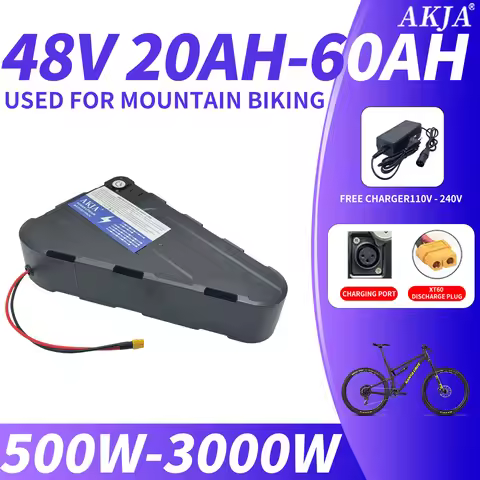 Electric FTH U004 XLR triangle battery 48V20AH-60AH with 21700 3.7V lithium battery, built-in BMS