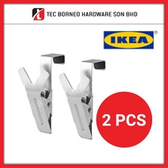 TEC IKEA KLUNSA Hanger with Clip Hook Steel Cabinet Door Towel Bathroom Kitchen / Penyangkut Tuala T