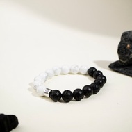 極致設計款 | 火山石 | 白松石 | 天然能量手串 | 10-11mm