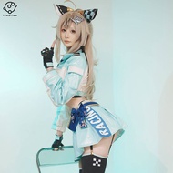 [Character COS Clothing] Ideal Yuanshen cos Clothing Qiliang cosplay Racing Clothing Anime Game c Cl