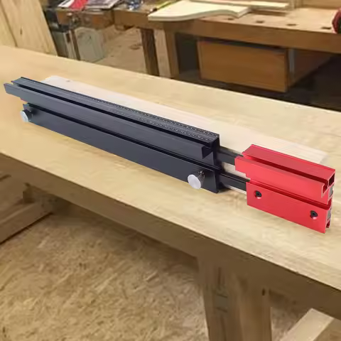 75 Type MM&Inch Telescoping Aluminum Profile Router Fence T-Track Table Saw Fence Woodworking T-Slot