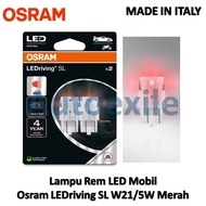 MERAH Osram LEDriving SL T20 W21/5W Red 7443 LED Brake Light for Mazda CX5 CX7 RX8 Xtrail Mobilio Ca