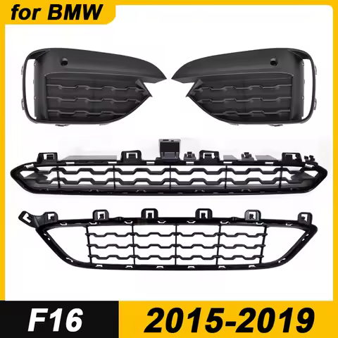 for 2015-2019 F16 BMW X6 35i 35iX 50iX Front Bumper Fog Light Grill Grille Cover 51118069333 5111806