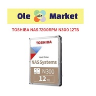 TOSHIBA NAS 7200RPM N300 12TB