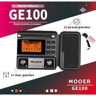 MOOER GE100 Guitar Pedal Multi-effects Processor Effect Pedal with Loop Recording Tempo Rhythm Scale