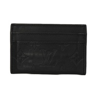 LOUIS VUITTON Louis Vuitton Porte Cartes Double Current โลโก้ LV Flower Pass Case Business Card Hold