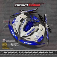 NVX V2 COVERSET NVX BIRU PUTIH CUSTOM DESIGN 2025 HLD