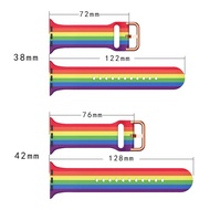 Suitable for Apple watch Silicone Strap Apple watch Series9/10 Samsung Buckle Printed Silicone Strap