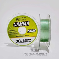 Custom GAMMA Panjang 50 Meter Conecting Senar Pancing Monofilament Warna Clear Bening / Benang Tali