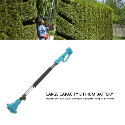 Cordless Pruning Shears Extension Pole Anti Slip Handle Rotating Head Electric Tree Pruner Pole 4.92