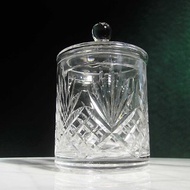 【老時光 OLD-TIME】早期二手匈牙利製水晶玻璃儲物罐