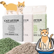 Easyerin✨ทรายเต้าหู้ชาร์โคลผสมภูเขาไฟ เม็ดดับกลิ่น 6 ลิตร สูตรดับกลิ่น ทรายแมว ราคาถูก Tofu mixed bentonite cat litter 6 L