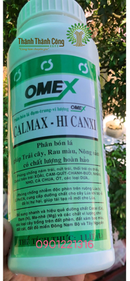 Phân bón lá Omex CalMax - Hi Canxi chai 1L