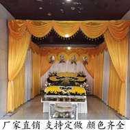 Baishi Lingtang Funeral Curtain Layout Spirit Shed Funeral Background Wall Funeral Hall Filial Piece
