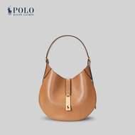 Polo Ralph Lauren กระเป๋าผู้หญิง Polo ID Leather Small Shoulder Bag รุ่น WAPOBAG02V20128 สีเบจ