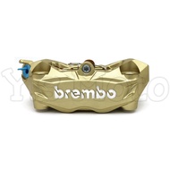Y.S BREMBO DUCATI 939 Radiation Calipers Gold Background Silver Letter (Left Side) Hole Distance 100