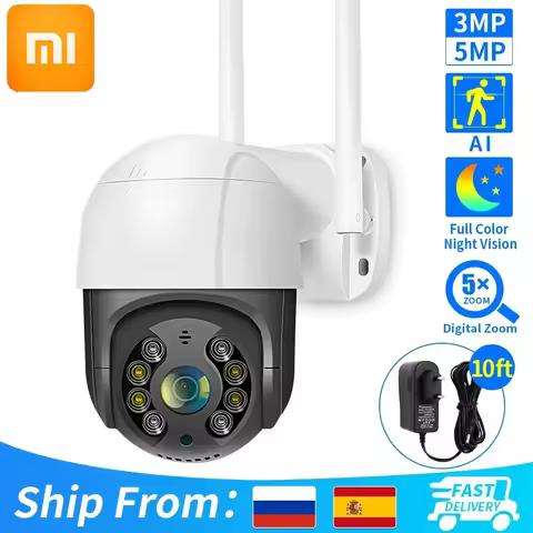Xiaomi 4K 8MP Smart Wifi PTZ Camera 5x Digital Zoom AI Human Detection Wireless CCTV IP Camera Iptv 