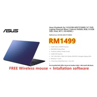 Asus Vivobook Go 14 E410K-AEK731WMS 14'' FHD Laptop Peacock Blue ( Celeron N4500, 8GB, 512GB SSD, In