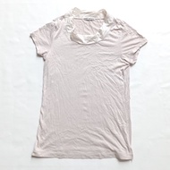 issey miyake unconstruct collar tee beige sand original IS sacai