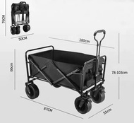 高質露營車8寸越野車輪露營車雙層900d牛津布營地車野餐車戶外野營車戶外寵物車推車全新現貨