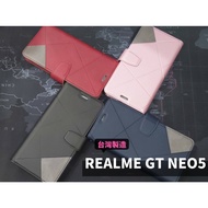 Mobile Phone Shock-Resistant Case Leather REALME GT7/7T/GT7PROGT6/GT NEO5/note50 Geometric Stitching