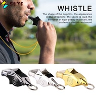 SUYO Referee Whistle, Basketball Football Outdoor Sports Dolphin Whistle, Durable Training Match 130 Decibels High Frequency Cushioned Mouth