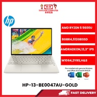 HP-PAV13-BE0047AU-GOLD-AMDRYZEN5-5600U,8GBR4,512GBSSD,AMD RADEON,13.3"IPS,W1064,2YRS,H&S
