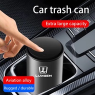 Car Trash Can Waste Rubbish Bin Multifunctional Garbage Basket Storage Box Accessories for Luxgen U6