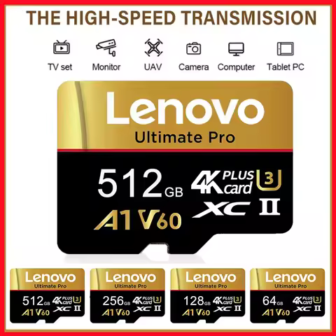 Original-Lenovo Mini SD Card 16GB 512GB 256GB 128GB 32GB 64GB 100Mb Reading Speed Class 10 for Mac T