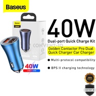 Baseus Golden Contactor PRO Car Charger 40W Dual USB Port Quick Charge - Baseus 40W Car Charger