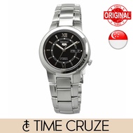 [Time Cruze] Seiko 5 SNKA23K1 Automatic 21 Jewels Stainless Steel Black Dial Mens Watch SNKA23 SNKA23K