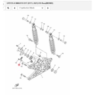 B6HF58860000 Brake Fluid Line Holder Genuine From The Center YAMAHA