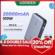 Powerbank 20000Mah UGREEN 100W Super Fast Charging For Tablet Laptop Cellphone Iphone 15 Max XIAOMI