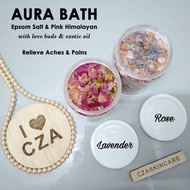 Aura Bath with Epsom Salt &amp; Pink Himalayan (Relieve Aches &amp; Pains )