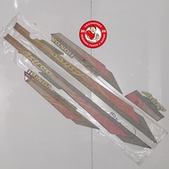 LIS STICKER STRIPING BODY MERAH MAROON HONDA ASTREA GRAND BULUS 1993 LIMITED EDITION ORIGINAL ORI 3M