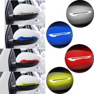 2pcs Car Reflective Stickers Collision Avoidance Warning Strip Tape Traceless Protective Sticker Warn On Car Rearview Mirror