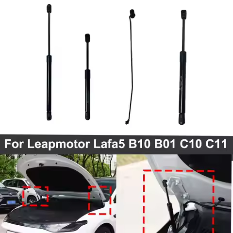 Car Hood Support Strut Compatible with Leapmotor Lafa5 B10 B01 C10 (EREV) C11 Auto Engine Bay Parts