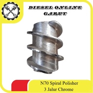 N70 Spiral 3 Chrome Lines Screww Chrome Roller Spiral Polisher Spiral Ichi 3 SOK Lines